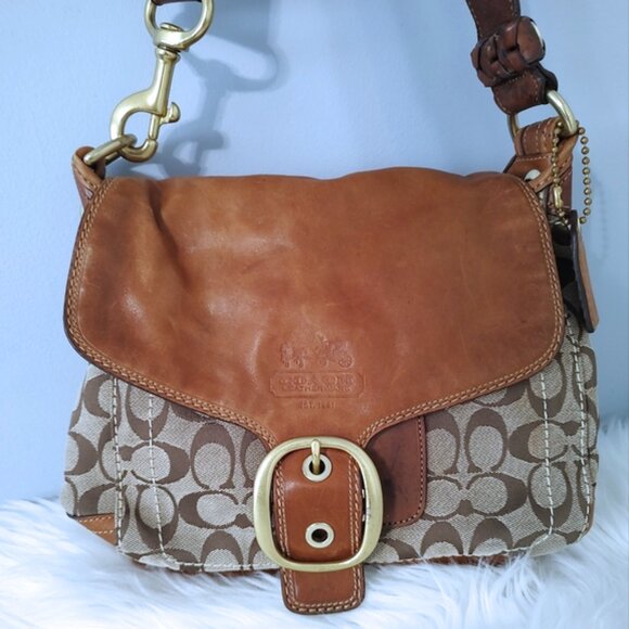 Coach Bleecker Legacy Signature C Shoulder Bag 2007 style 11434 - Picture 1 of 13